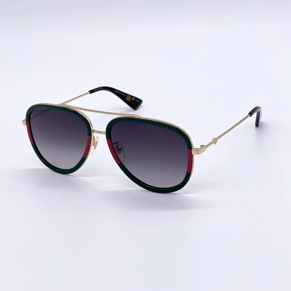 NEW GUCCI GG0062S 003 AVIATOR FRAME SUNGLASSES GUCCI
